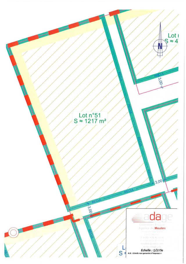 Afficher la photo en grand terrain à vendre - 1217.0 m2 - AVERMES - 03 - AUVERGNE - Century 21 Pierre Immobilier
